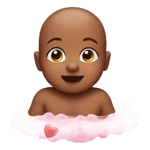 baby love with hearts sticker