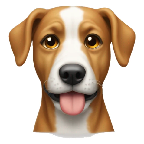 Un perro con un moño en la cabeza  sticker