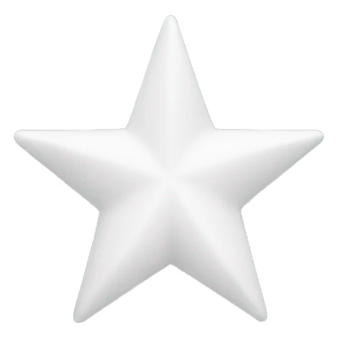 White star sticker
