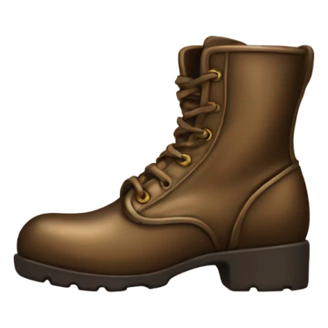 boots made of bronze sticker