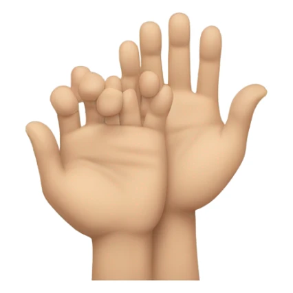 Hands on the side of your shoulder  sticker