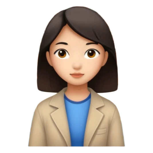 asian-style little city and small home sticker