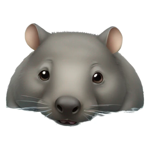 wombat swimming in the sea sticker