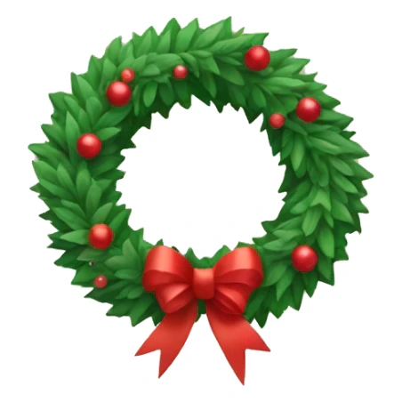 Xmas wreath sticker