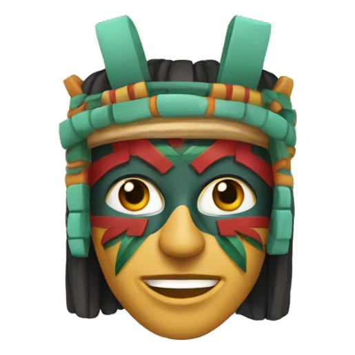 Máscara de la cultura Maya sticker