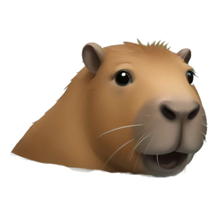 Capibara in the water  sticker