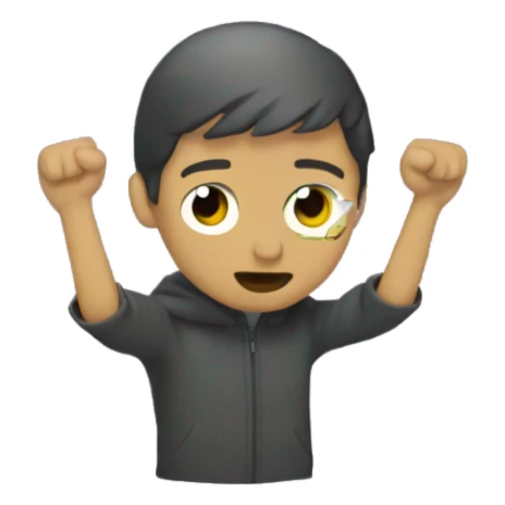 persona haciendo el dab sticker