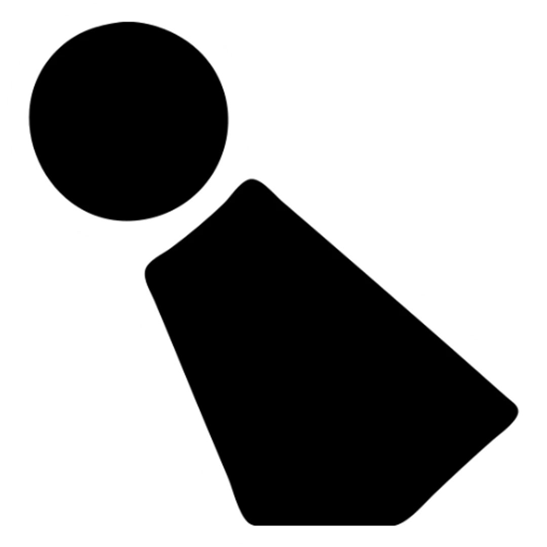 Minimal spotlight logo: small circular fixture on the upper left emitting a single filled wedge of light angled 15 degrees downward, monoline outline for the fixture, filled beam in solid emerald green, white 1-to-1 canvas, clean vector design, no text, no background clutter
 sticker