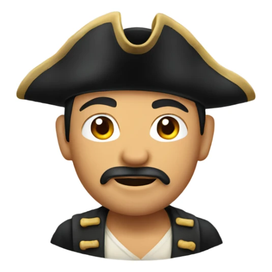 Asian pirate sticker