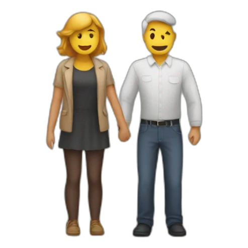 Personne qui embrasse une personne sticker