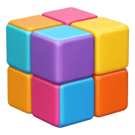 Flat design style toy sticker