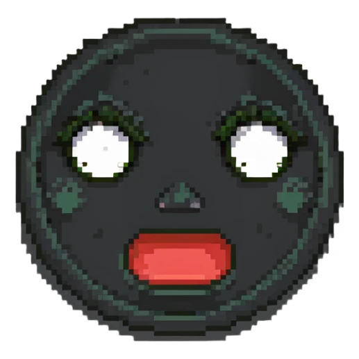 emotional faces showing different moods - cheerful, gloomy, irritated, astonished, content, frightened sticker