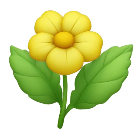 Yellow flower with green sepals  sticker