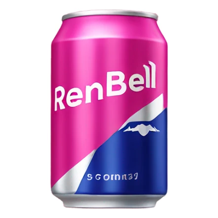 Pink redbull energy drink  sticker