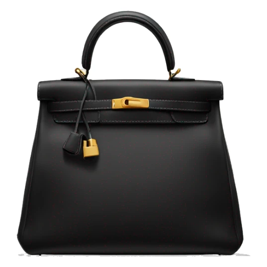 Black Hermès Kelly bag sticker