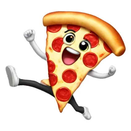 Dancing pizza  sticker