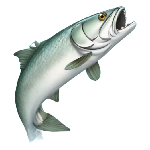 Tarpon jumping out of water sticker