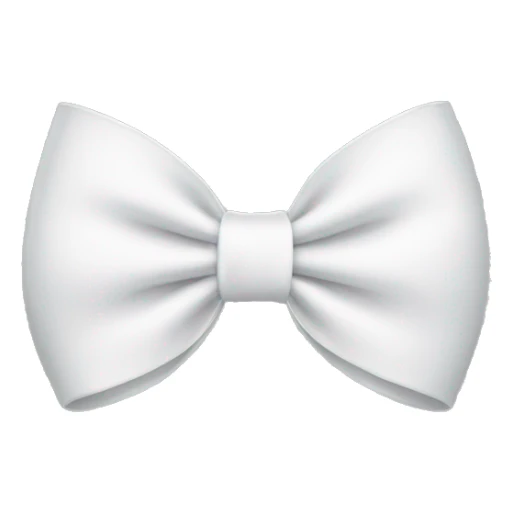 white bow sticker