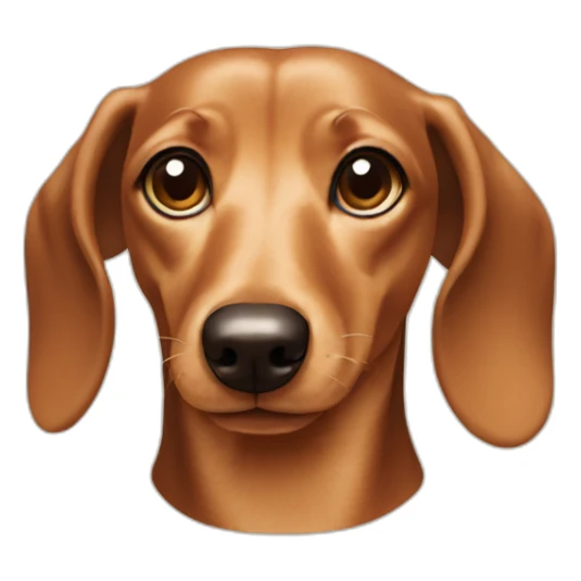 dachshund-face-cream sticker