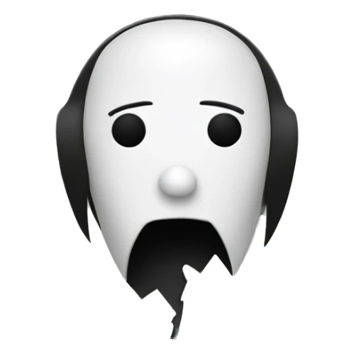 Jigsaw puppet from Saw franchise. Cute.Simple. Round sticker