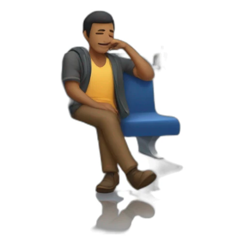 A guy who has been sleeping in the airport since 2022 sticker