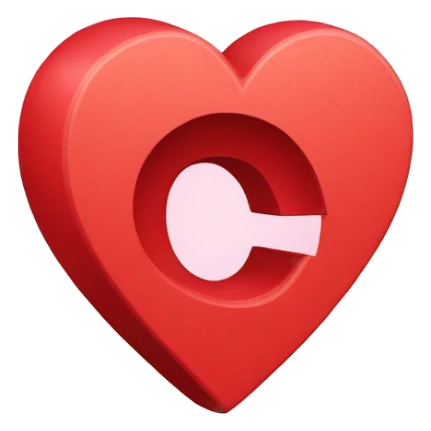letter g inside of a heart sticker