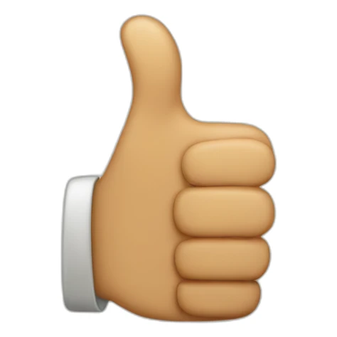 Thumbs up sticker