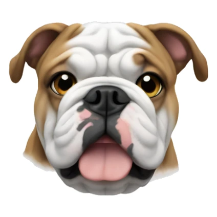 Bulldog in heaven  sticker