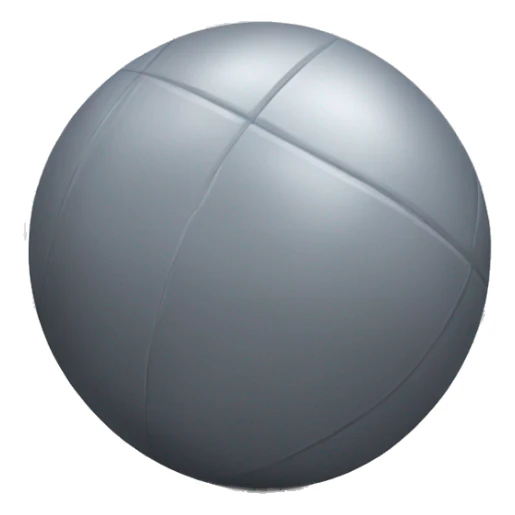 Grey fitness ball sticker