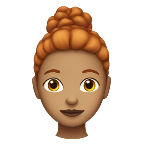 mixed girl with ginger hair sticker