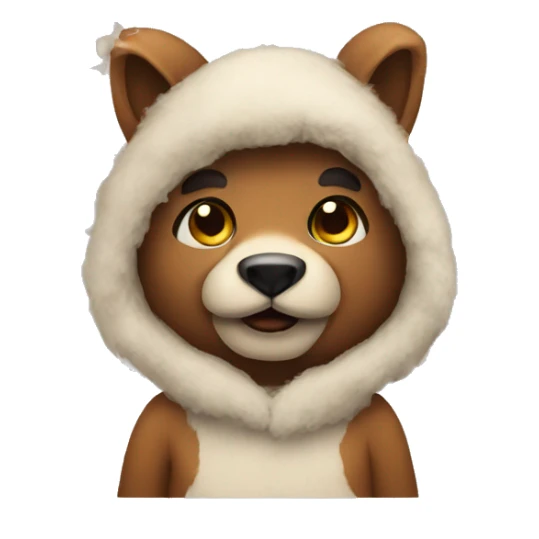 Person in animal costume sticker