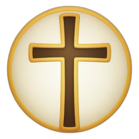 Crescent-logo-with-a-Christian-cross-in-the-center sticker