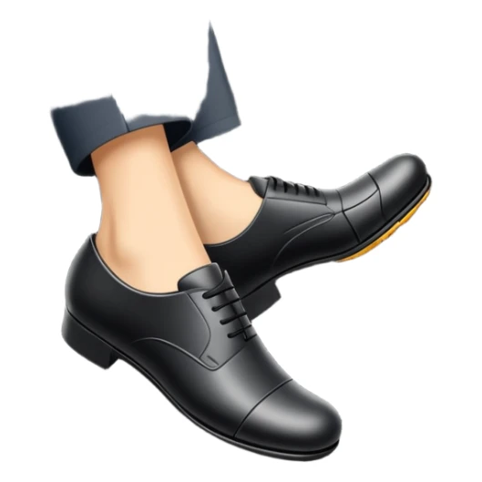 foot pressing brake pedal in car sticker