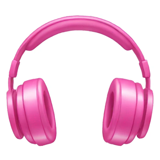 pink headphones with bows  sticker
