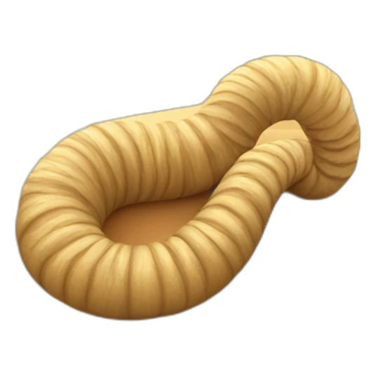 Worm of the sands in a desert (Dune-inspired) sticker