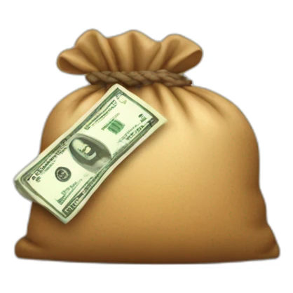 bag of money sticker