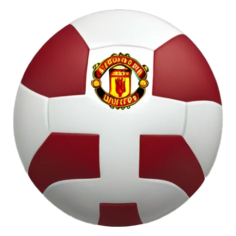 crossed manchester united logo sticker