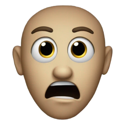 Head sticking out of black hole sticker