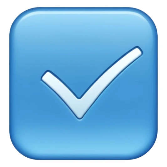 Verificación color azul para redes sticker