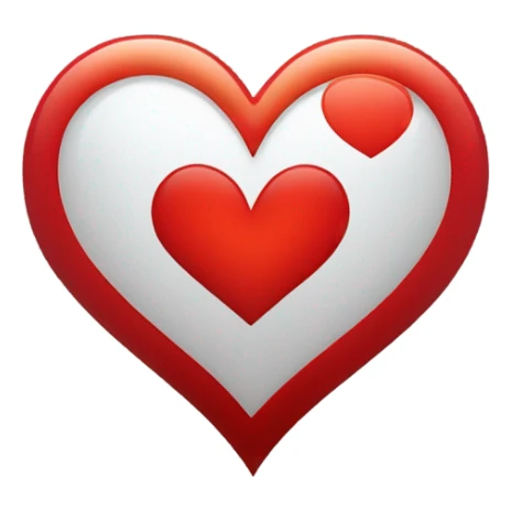 Black and red ombré heart sticker