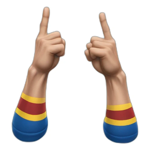 Messi Torjubel two hands index fingers up sticker