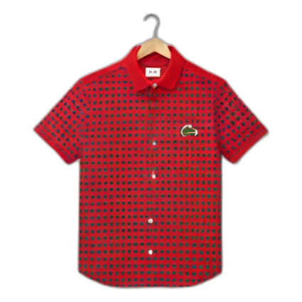 Shirt lacoste red sticker