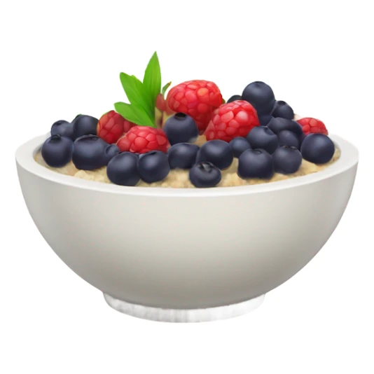 White acai bowl with berries  sticker