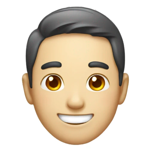  Korean smile man  sticker