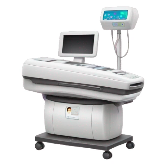 Pink ombre ultrasound machine with glitter sticker