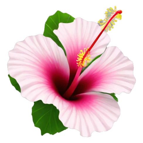 Hibiscus flower sticker