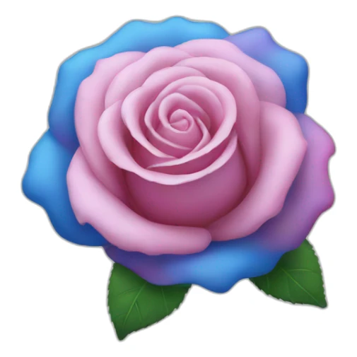 Rose Blue Pink sticker