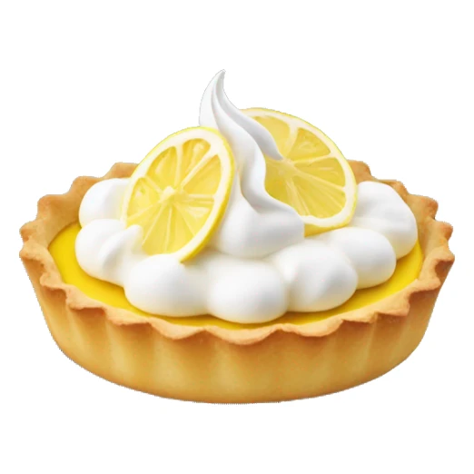 Lemon tartlet with meringue on top sticker
