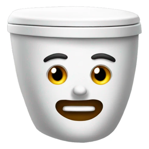 a toilet but toilet have a head sticker