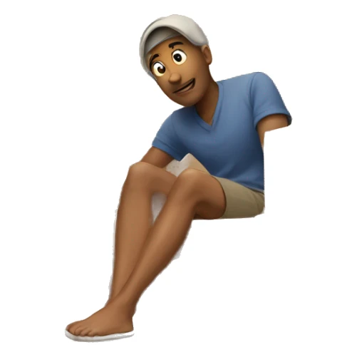 legs under pile of moving boxes sticker